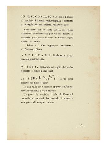 (FUTURISM.) Bellanova, Piero. Picchiata nellamore. Romanzo sintetico col Manifesto Futurista. Collaudo del poeta F.T. Marinetti. Prese